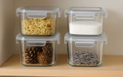 Stylish and Durable Storage Boxes with Lids Glass for Organized and Elegant Home Storage