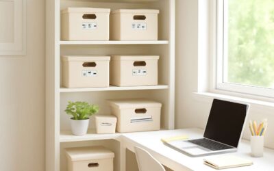 Get organized with storage boxes next for a stylish, space-saving upgrade.