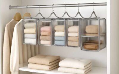 Upgrade your closet with hanging storage boxes for instant organization plus style