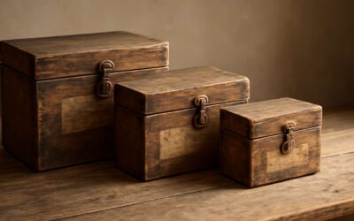 Chic storage boxes vintage: Timeless organizing ideas for every room.