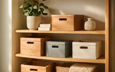 Elevate your space with wood storage boxes decoration: chic organization ideas.