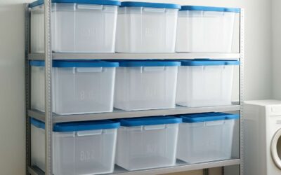 Streamline your space with large plastic storage boxes with lids 80l – durable, stackable, and clear