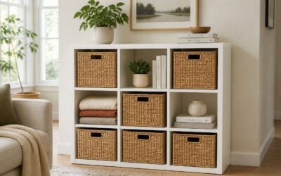 Declutter your room with storage boxes cube organizer.