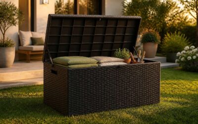 Protect patio gear with outside storage boxes built for all seasons.